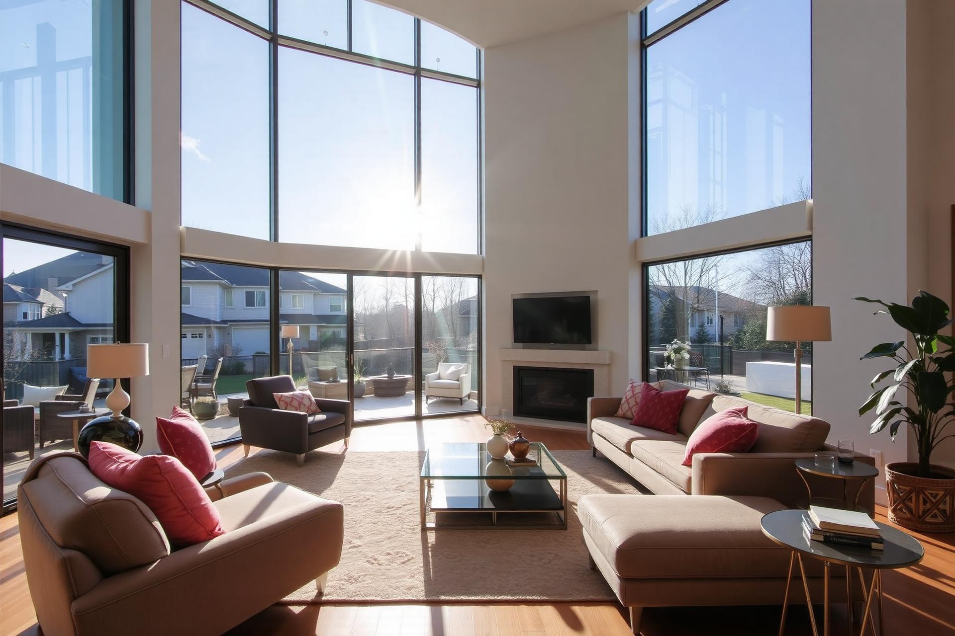 Residential window glass installation